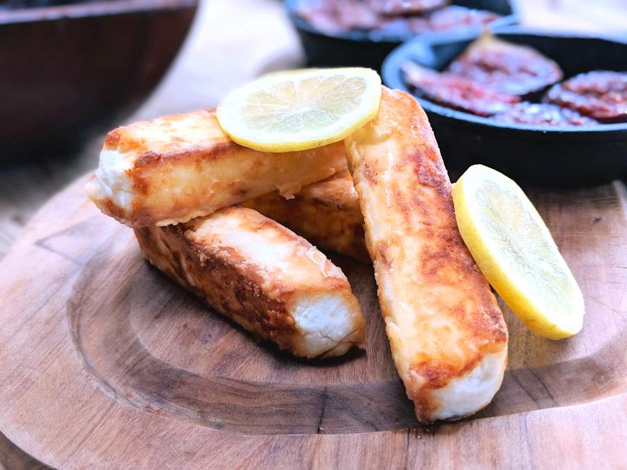 Feta Saganaki With Figs Recipe Cuisine Fiend